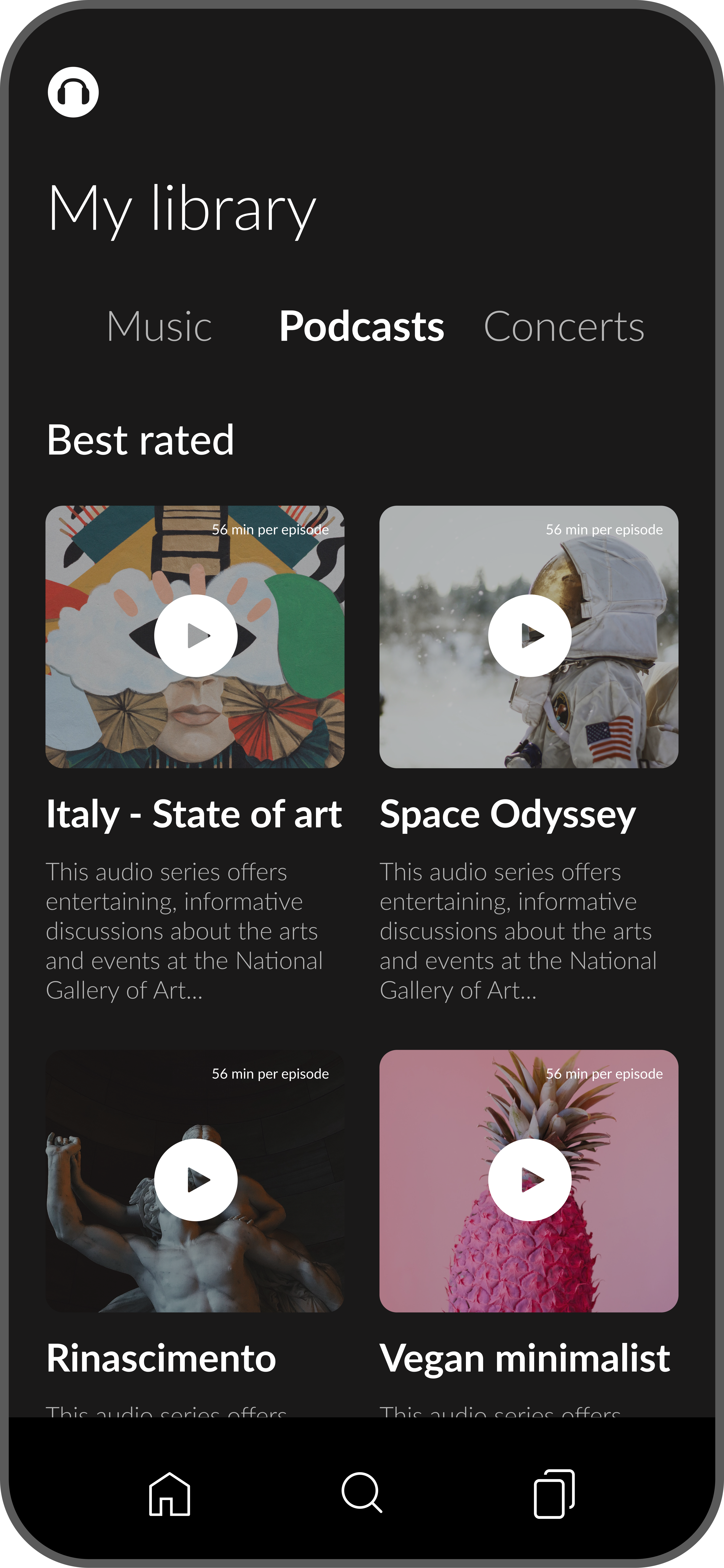 Bravo-built native app on iPhone