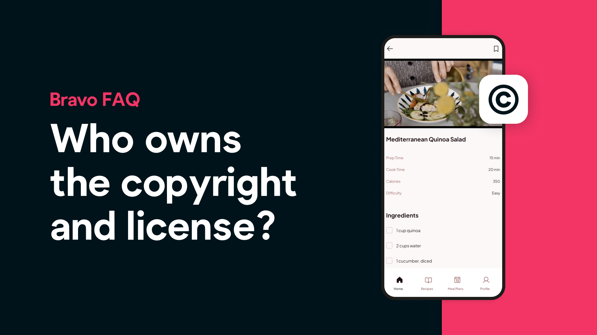 Who owns the copyright and license of mobile app?