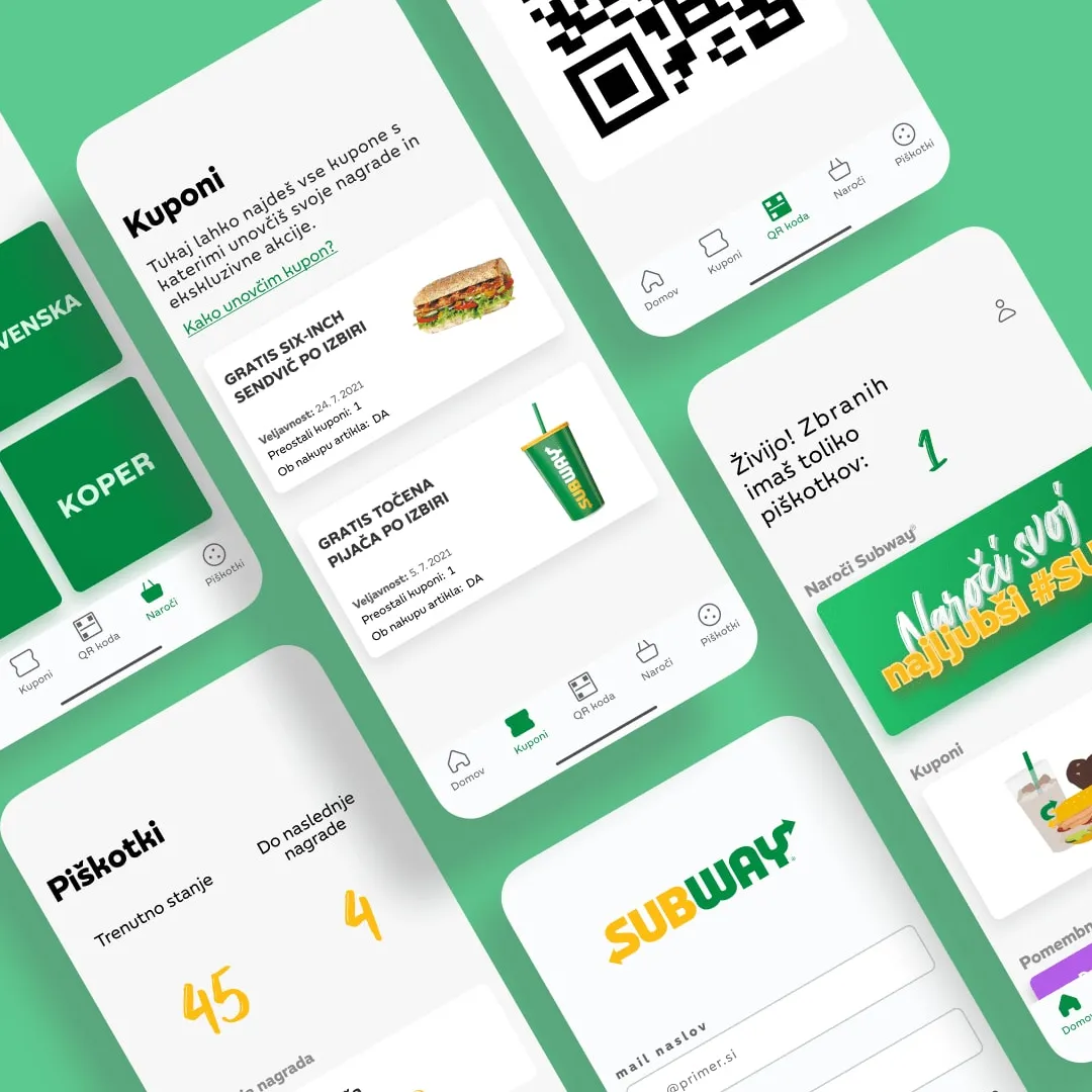 Subway® Slovenija loyalty app screenshot 2