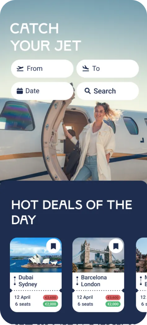 Catchajet app built solo with Bravo